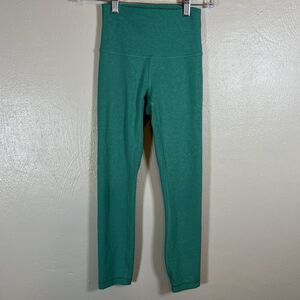 Lululemon Women Wunder Train HR Tight 28” Everlux Marbles Kelly Green Sz 2